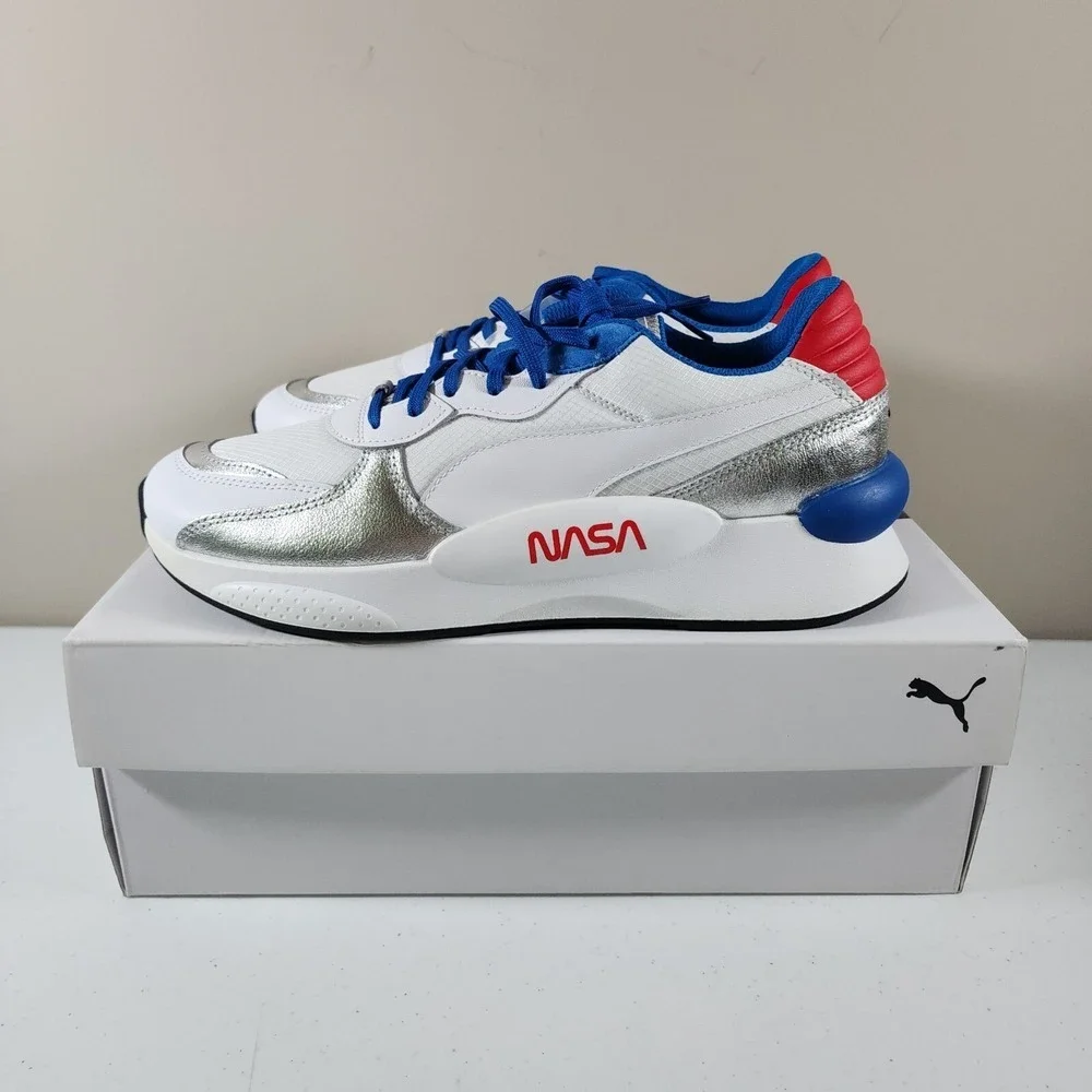 Puma RS-X Space Agency Nasa Sneakers Men's Size 10 2019 Silver Grey 372509-01 - Picture 4 of 16